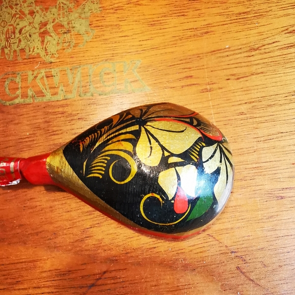 Khokhloma Vintage Wooden Decorative Spoon Made in USSR - Picture 11 of 16